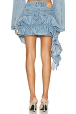 AKNVAS Rivington Ruffle Skirt in Sky, view 4, click to view large image.