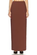 AKNVAS for FWRD Lucretia Skirt in Brown, view 1, click to view large image.