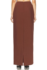 AKNVAS for FWRD Lucretia Skirt in Brown, view 4, click to view large image.