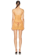 Akoia Swim Meliae Mini Dress in Apricot, view 3, click to view large image.