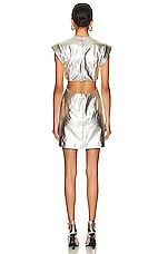 A.L.C. Adina Dress in Silver, view 3, click to view large image.