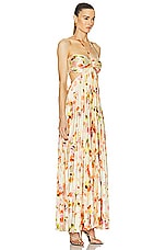 A.L.C. Moira Dress in Pale Peach Multi, view 2, click to view large image.