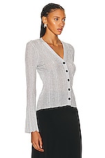 A.L.C. Melanie Cardigan in Mercury, view 2, click to view large image.