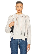 A.L.C. Chandler Sweater in Off White, view 1, click to view large image.