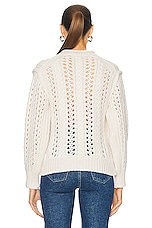 A.L.C. Chandler Sweater in Off White, view 3, click to view large image.