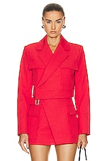 A.L.C. Reeve Jacket in Ruby, view 1, click to view large image.