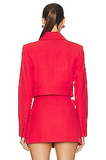 A.L.C. Reeve Jacket in Ruby, view 3, click to view large image.