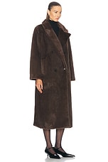 A.L.C. Franklin Coat in Brown, view 3, click to view large image.