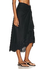 A.L.C. Heather Skirt in Black, view 2, click to view large image.