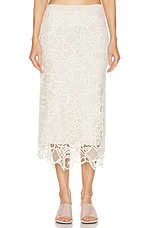 A.L.C. Shay Skirt in Warm White, view 1, click to view large image.