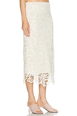 A.L.C. Shay Skirt in Warm White, view 2, click to view large image.