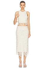 A.L.C. Shay Skirt in Warm White, view 4, click to view large image.