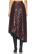 A.L.C. Tracy Skirt in Cordovan, view 4, click to view large image.