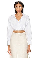 A.L.C. Corbin Top in White, view 1, click to view large image.