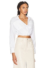 A.L.C. Corbin Top in White, view 2, click to view large image.