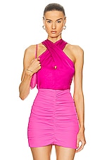 A.L.C. Miranda Top in Disco Pink, view 1, click to view large image.