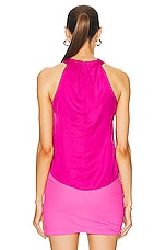 A.L.C. Miranda Top in Disco Pink, view 3, click to view large image.