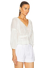 A.L.C. Leighton Top in White, view 2, click to view large image.