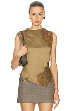 A.L.C. Gracie Top in Pyrite, view 1, click to view large image.