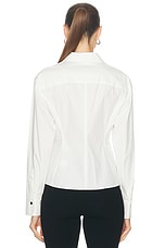 A.L.C. Sage Top in White, view 3, click to view large image.