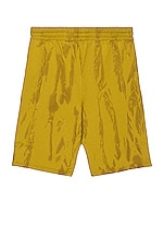 A-COLD-WALL* Overdyed Artisan Shorts in Chartreuse, view 2, click to view large image.