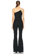 Alexandre Vauthier Viscose Knit Jumpsuit in Black, view 4, click to view large image.