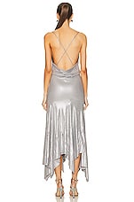 Alexandre Vauthier Stass Couture Edit Long Dress in Silver, view 3, click to view large image.