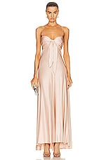 Alexandre Vauthier Long Dress in Blush, view 1, click to view large image.
