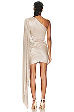 Alexandre Vauthier Couture Edit Mini Dress in Beige, view 4, click to view large image.