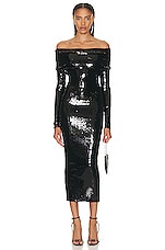 Alexandre Vauthier Couture Edit Dress in Black, view 1, click to view large image.