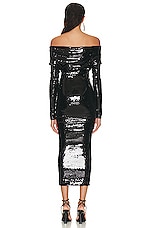 Alexandre Vauthier Couture Edit Dress in Black, view 3, click to view large image.