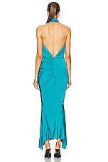Alexandre Vauthier Maxi Dress in Zenith Blue, view 4, click to view large image.