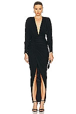 Alexandre Vauthier Long Dress in Black, view 1, click to view large image.