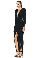 Alexandre Vauthier Long Dress in Black, view 3, click to view large image.
