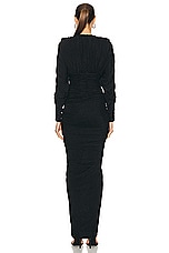 Alexandre Vauthier Long Dress in Black, view 4, click to view large image.