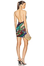 Alexandre Vauthier Mini Dress in Paradise Beach, view 1, click to view large image.