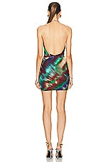 Alexandre Vauthier Mini Dress in Paradise Beach, view 4, click to view large image.