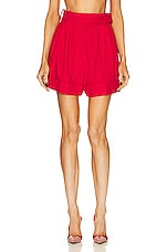 Alexandre Vauthier Tailored Short in Daring Red, view 1, click to view large image.