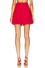 Alexandre Vauthier Tailored Short in Daring Red, view 3, click to view large image.