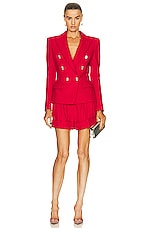 Alexandre Vauthier Tailored Short in Daring Red, view 4, click to view large image.