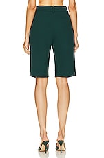 Alexandre Vauthier Bermuda Short in Cypress Green, view 3, click to view large image.