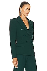 Alexandre Vauthier Wool Jacket in Cypress Green, view 2, click to view large image.