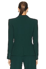 Alexandre Vauthier Wool Jacket in Cypress Green, view 3, click to view large image.