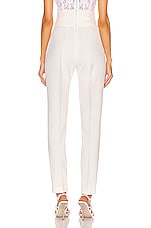 Alexandre Vauthier Compact Pant in Off White, view 3, click to view large image.