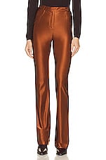 Alexandre Vauthier Straight Leg Pant in Bourbon, view 1, click to view large image.