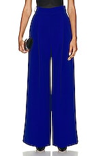 Alexandre Vauthier Straight Leg Pant in Majestic Blue, view 1, click to view large image.