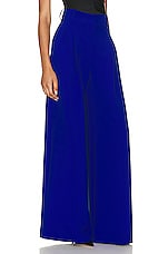 Alexandre Vauthier Straight Leg Pant in Majestic Blue, view 2, click to view large image.