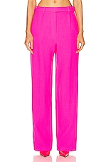 Alexandre Vauthier Large Pant in Neon Pink, view 1, click to view large image.