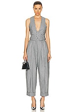 Alexandre Vauthier Large Pant in Black & White, view 4, click to view large image.