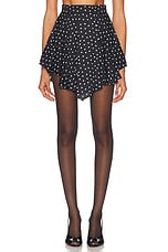 Alexandre Vauthier Polka Dot Mini Skirt in Black | FWRD